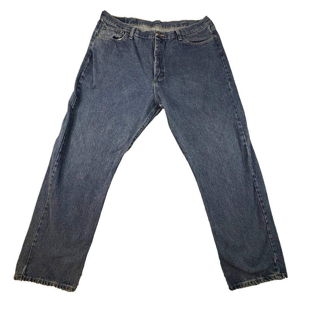 Wrangler Men's 40x32 Blue Med/Dark Wash Relaxed Fit Jeans SEE DESCRIPTION